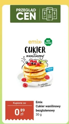 Cukier wanilinowy bezglutenowy promocja w Dino