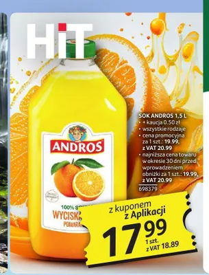 Sok Andros promocja w Selgros