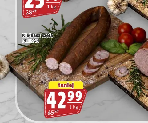Kiełbasa szefa Pelikan promocja w Prim Market