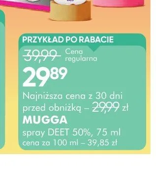 Spray DEET 50% Mugga promocja w Super-Pharm