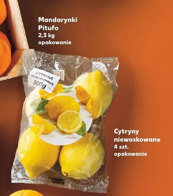 Cytryny niewoskowane promocja w Kaufland