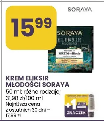 Krem Eliksir Młodości Soraya promocja w Stokrotka