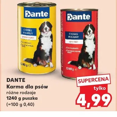 Karma dla psów Dante promocja w Kaufland