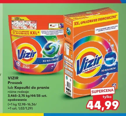 Proszek do prania Vizir Do Kolorów promocja w Kaufland