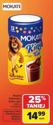 Napój kakaowy King Cao promocja w Carrefour Market