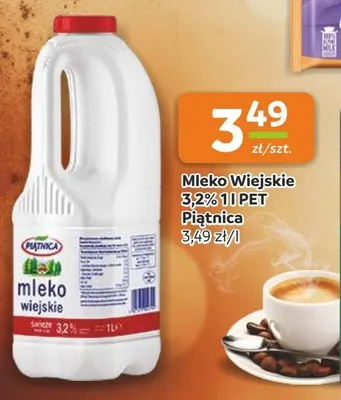 Mleko wiejskie Piątnica 3,2% promocja w Gama