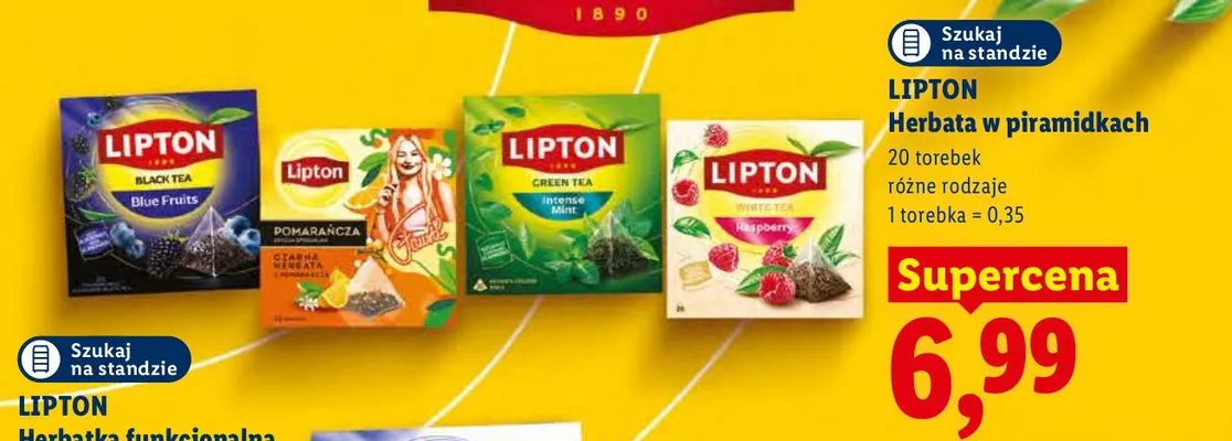 Herbata w piramidkach Lipton promocja w Lidl