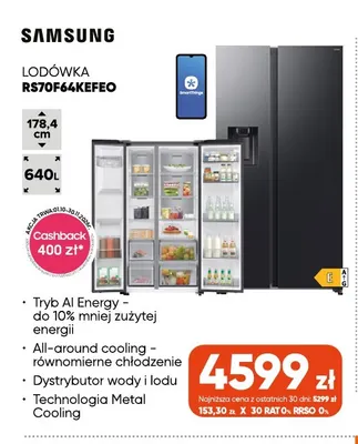 Lodówka RS70F64KEFEO Samsung promocja w Max Elektro
