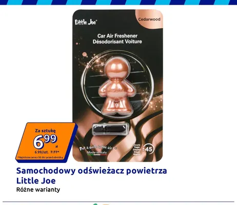 Samochodowy odświeżacz powietrza Little Joe promocja w Action