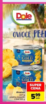 Ananas w puszce kawałki Dole promocja w Carrefour