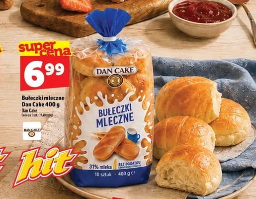 Bułeczki mleczne Dan Cake promocja w TOPAZ