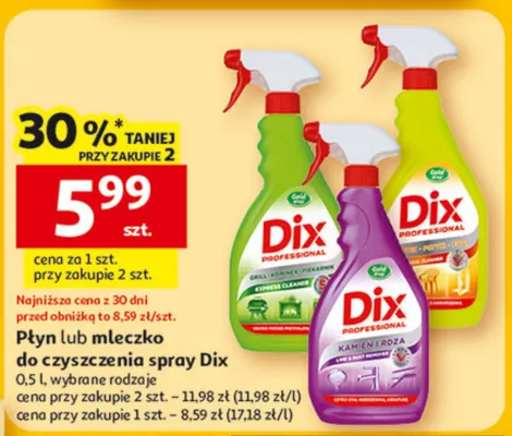 Płyn lub mleczko do czyszczenia spray promocja w Auchan