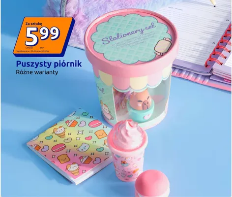 Puszysty piórnik promocja w Action