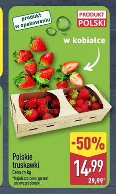 Truskawki polskie promocja w Aldi