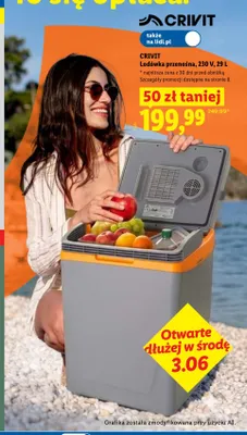 Lodówka przenośna CRIVIT 230V 29l promocja w Lidl