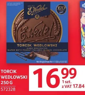 Torcik Wedlowski 250 g promocja w Selgros