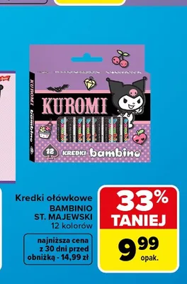 Kredki ołówkowe Bambino St. Majewski Kuromi promocja w Carrefour
