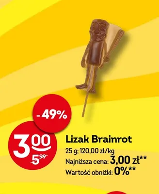 Lizak Brainrot promocja w Żabka