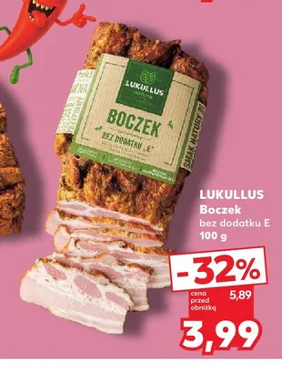 Boczek Lukullus bez dodatku E promocja w Kaufland