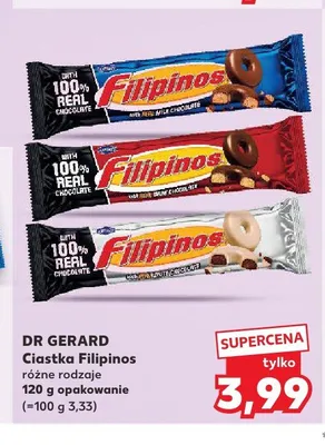 Ciastka Filipinos w czekoladzie mlecznej Dr Gerard promocja w Kaufland