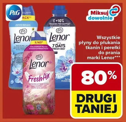 Płyn do płukania tkanin Lenor Fresh Air promocja w Carrefour Market