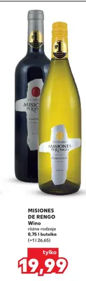 Wino MISIONES DE RENGO promocja w Kaufland