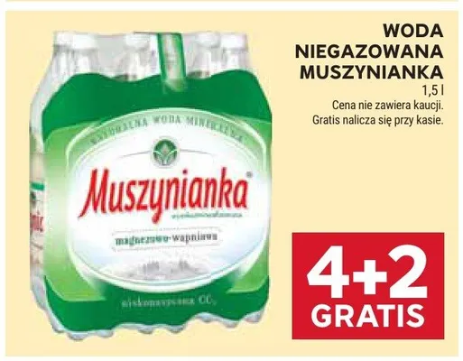 Woda niegazowana Muszynianka promocja w Stokrotka