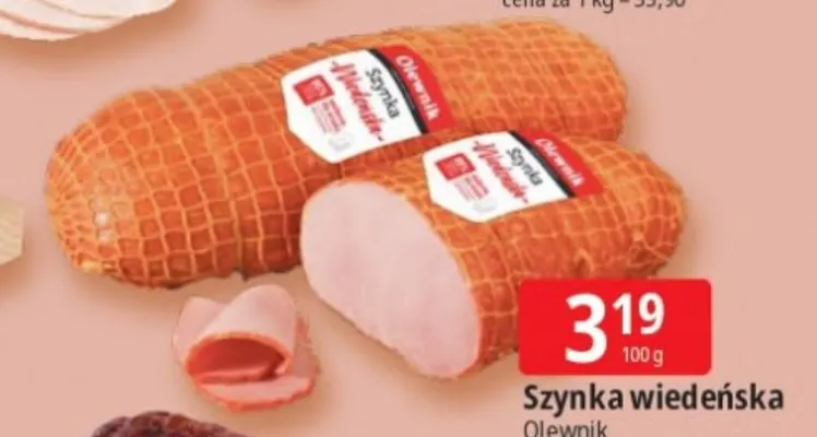 Szynka wiedeńska Olewnik promocja w Leclerc