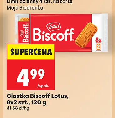 Ciastka Biscoff Lotus 8-pak promocja w Biedronka