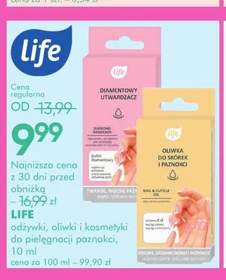 Oliwka do skórek i paznokci Life promocja w Super-Pharm