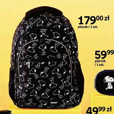 Plecak szkolny Snoopy promocja w Empik