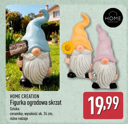 Figurka ogrodowa skrzat promocja w Aldi