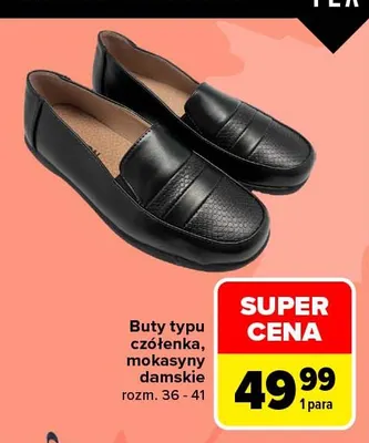 Buty typu czółenka damskie promocja w Carrefour