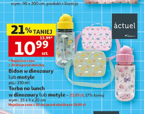 Bidon w motyle actuel promocja w Auchan