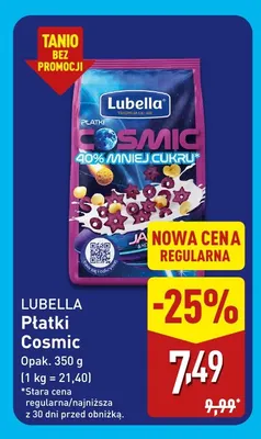 Płatki Cosmic Lubella promocja w Aldi