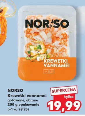 Krewetki vannamei gotowane, obrane promocja w Kaufland