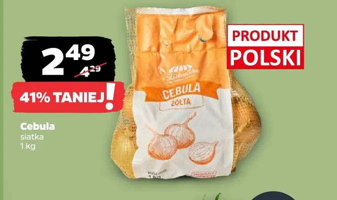 Cebula żółta z Zieleniaka promocja w Netto