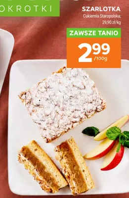 Szarlotka Cukiernia Staropolska promocja w Stokrotka