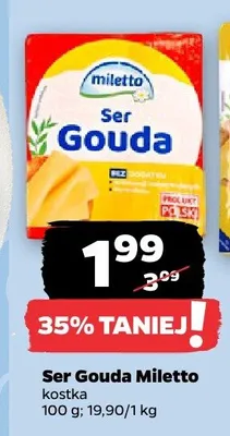 Ser Gouda kostka promocja w Netto