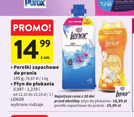 Płyn do płukania Lenor promocja w Intermarche