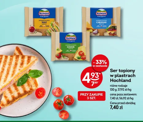 Ser topiony w plastrach Gouda Hochland promocja w Żabka