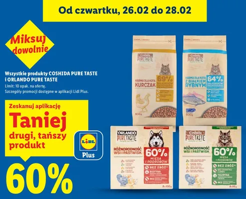 Karma różnorodność wsi i pastwisk mięsa i podrobów promocja w Lidl