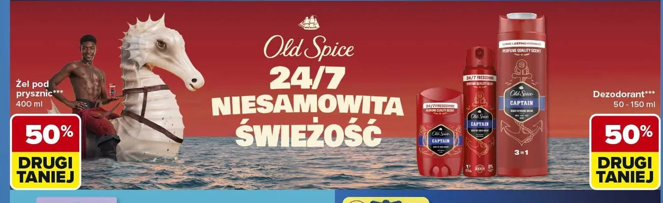 Dezodorant w sztyfcie Old Spice Captain promocja w Carrefour