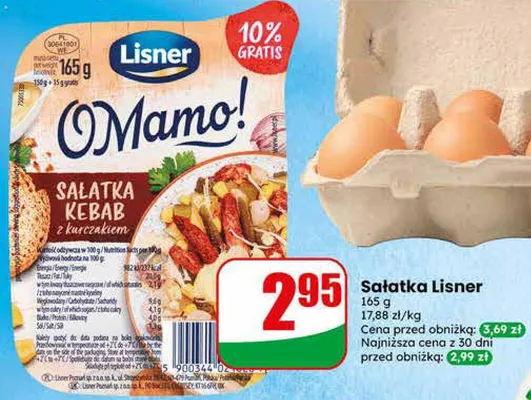 Jaja świeże ściółkowe rozmiar L, 10szt. promocja w Dino