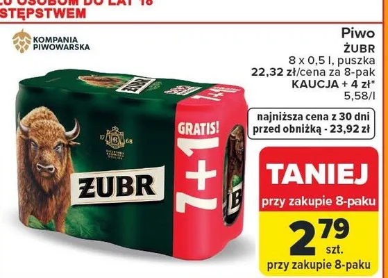 Piwo Żubr promocja