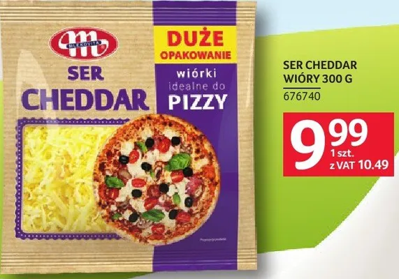 Ser Cheddar wiory Mlekovita promocja w Selgros
