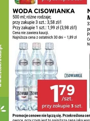 Woda gazowana Cisowianka promocja w Stokrotka