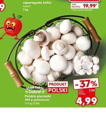 Pieczarki polskie promocja w Kaufland