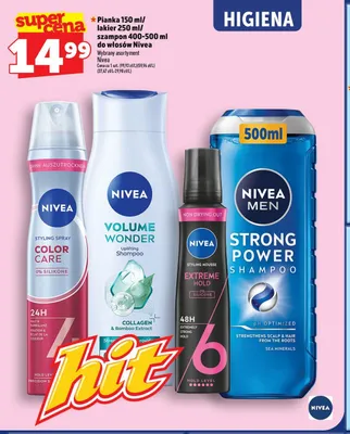 Pianka do włosów Nivea Extreme Hold promocja w TOPAZ