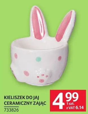 Kieliszek do jaj ceramiczny Zając promocja w Selgros